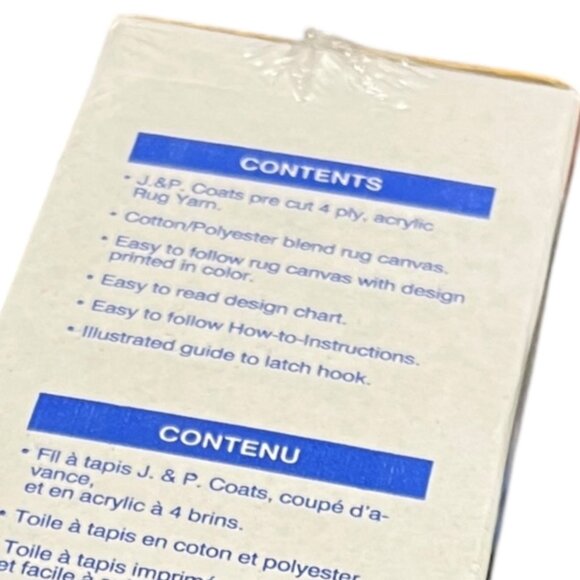 J & P Coats Christmas Monogram Latch Hook Kit Art 25525 -‎ Sealed - Picture 4 of 8